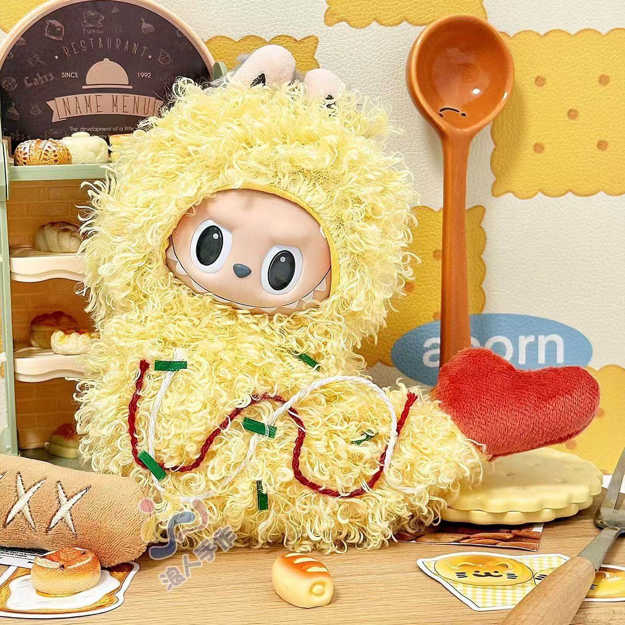 跨境labubu娃衣一二三代炸虾便利店套装17cm娃衣拉布布换装玩偶配,模玩/动漫/周边/娃圈三坑/桌游,棉花娃娃/毛绒玩具娃衣,淘宝优惠券,粉丝福利购,淘宝优惠卷