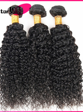 8A  peruvian curly human hair virgin hair 秘鲁真人发发帘