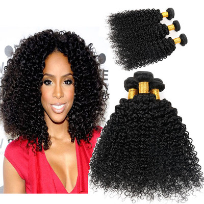 8A Indian Virgin kinky curly hair weave jerry curl 印度发帘