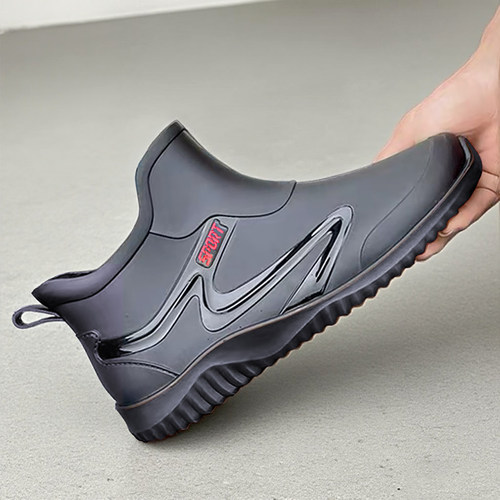 短筒雨鞋男款外卖骑手专用防水