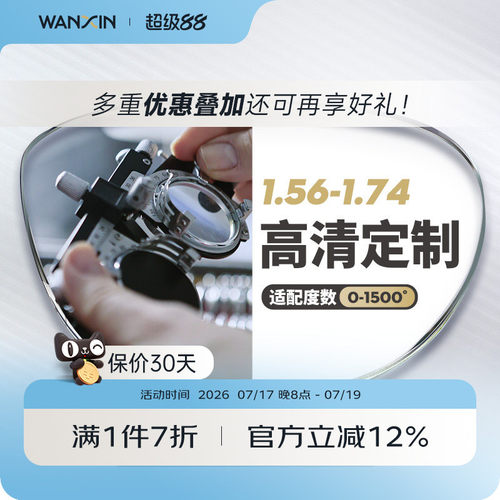 高度数高散光非球面镜片万新