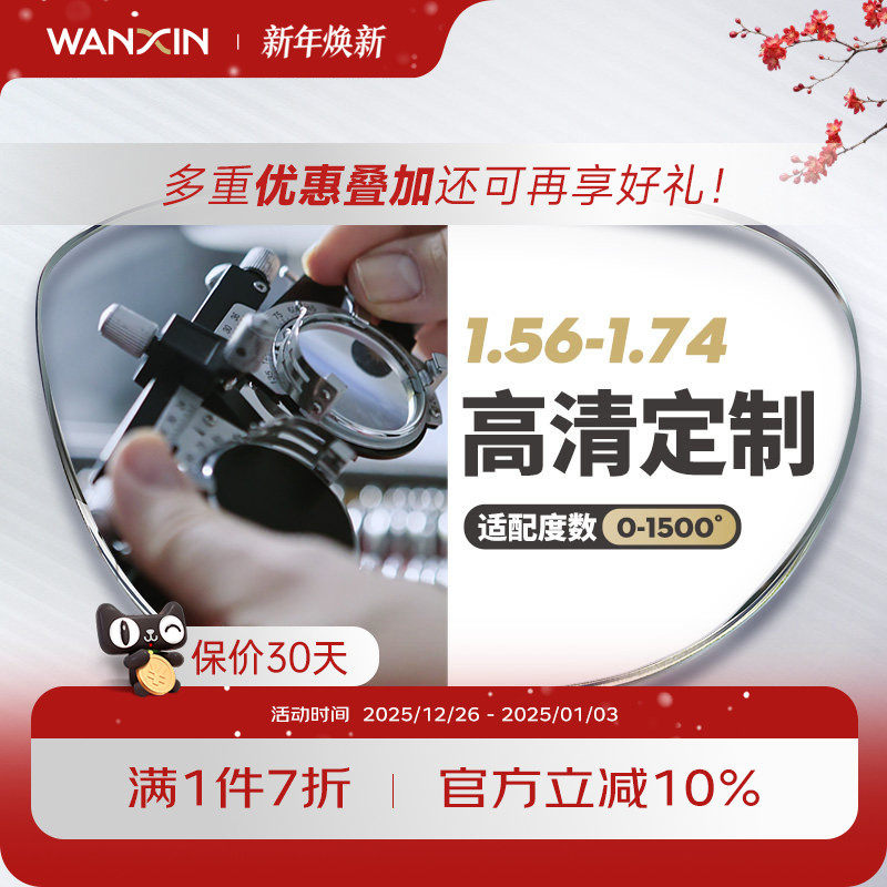 高度数高散光非球面镜片万新