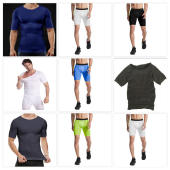 收肚腩收啤酒肚收腹塑身衣D 塑身短袖 limlift男士 新款