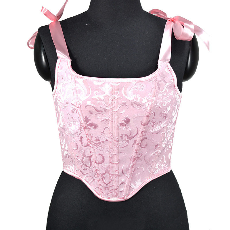 21298元宝提花后绑带鱼骨胸衣吊带小背心外搭外穿收腹上衣,女士内衣/男士内衣/家居服,塑身上衣,淘宝优惠券,粉丝福利购,淘宝优惠卷