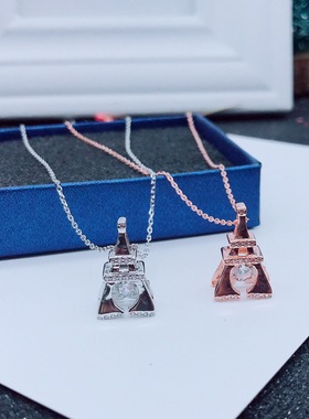 925银跳动的心埃及金字塔项链