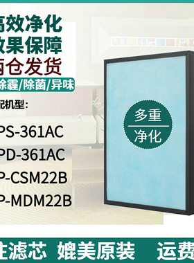 适配三菱重工空气净化器SPS/SPD-361AC SP-CSM22B/MDM22B过滤网芯