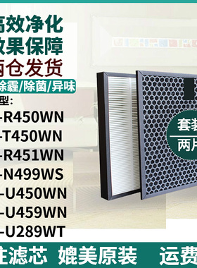 适配LG空气净化器滤芯PS-R451/T450WN/PH-U450/459WN/289WT过滤网