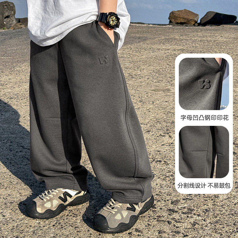 童装男童运动裤子2026春季新款儿童弯刀裤大童春秋休闲卫裤长裤潮