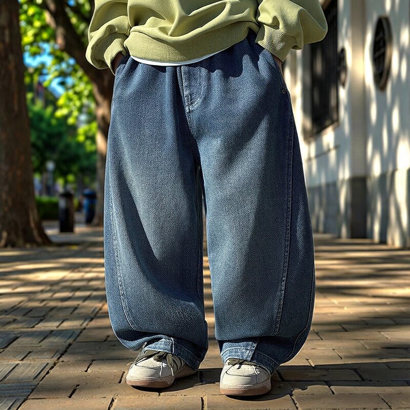 童装男童水洗牛仔裤2026春季新款儿童休闲直筒长裤大童春秋裤子潮