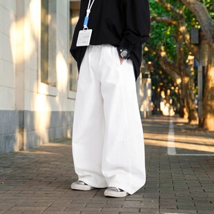 男童春季直筒阔腿休闲裤2026新款长裤儿童春装中大童帅气宽松裤子