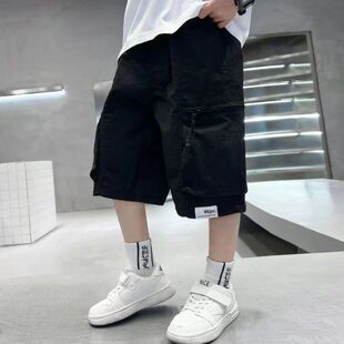 2026新款男童工装短裤夏季薄款宽松休闲运动裤五分裤中大童男孩