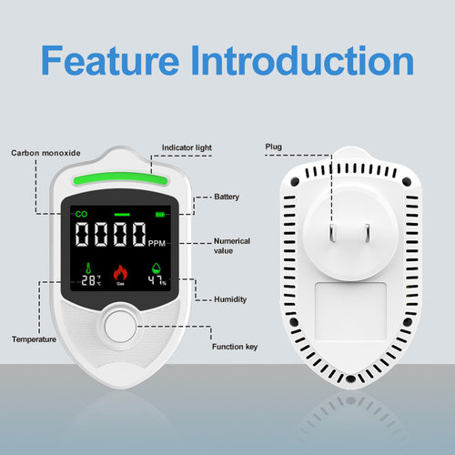 Carbon monoxide detector GAS temperature and humidity CO