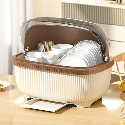 Bowl and Chopstick Storage Box Drain Storage Rack沥水置物架