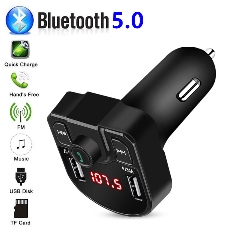 Car FM transmitter car Bluetooth MP3 dual USB车载FM发射器