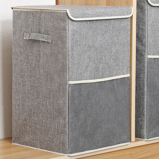 Thickened Japanese cotton and hemp waterproof storage basket