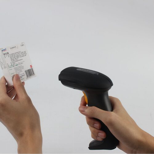 Two dimensional wireless scanning gun storage barcode gun