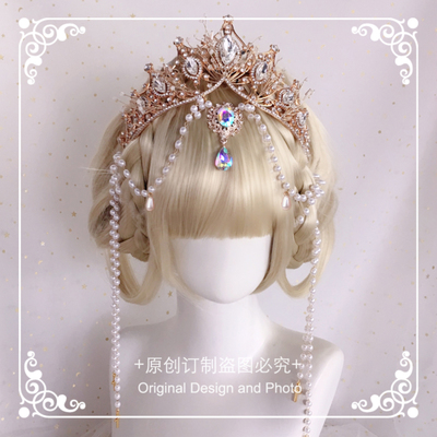 原创手作lolita圣母皇冠洛丽塔