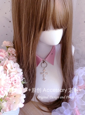 少女手作项链十字架甜酷