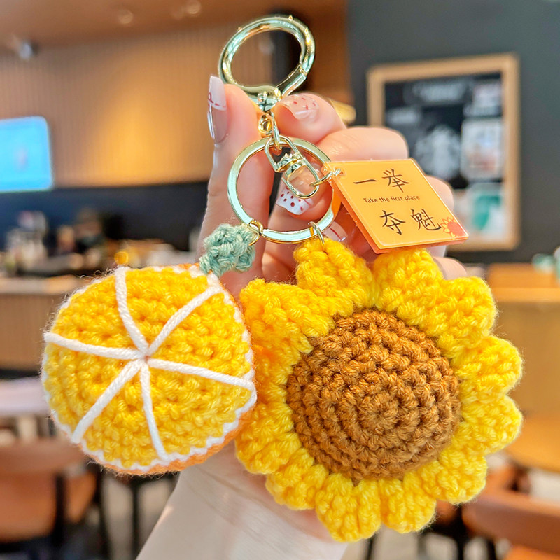 2026年一举夺魁向日葵钥匙扣中高考加油励志礼物书包挂件钥匙圈环
