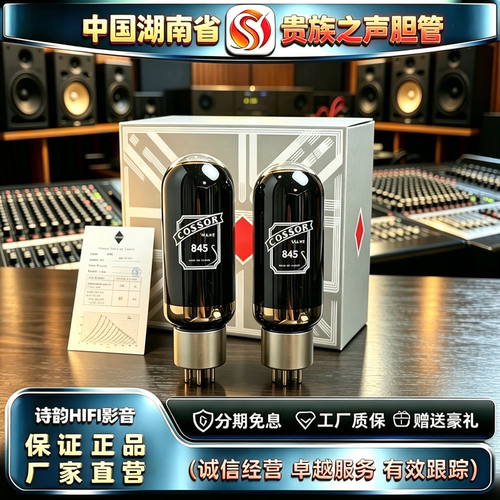 原厂直发 PSVANE/贵族之声COSSOR 845大直径喷碳电子管代845C胆管