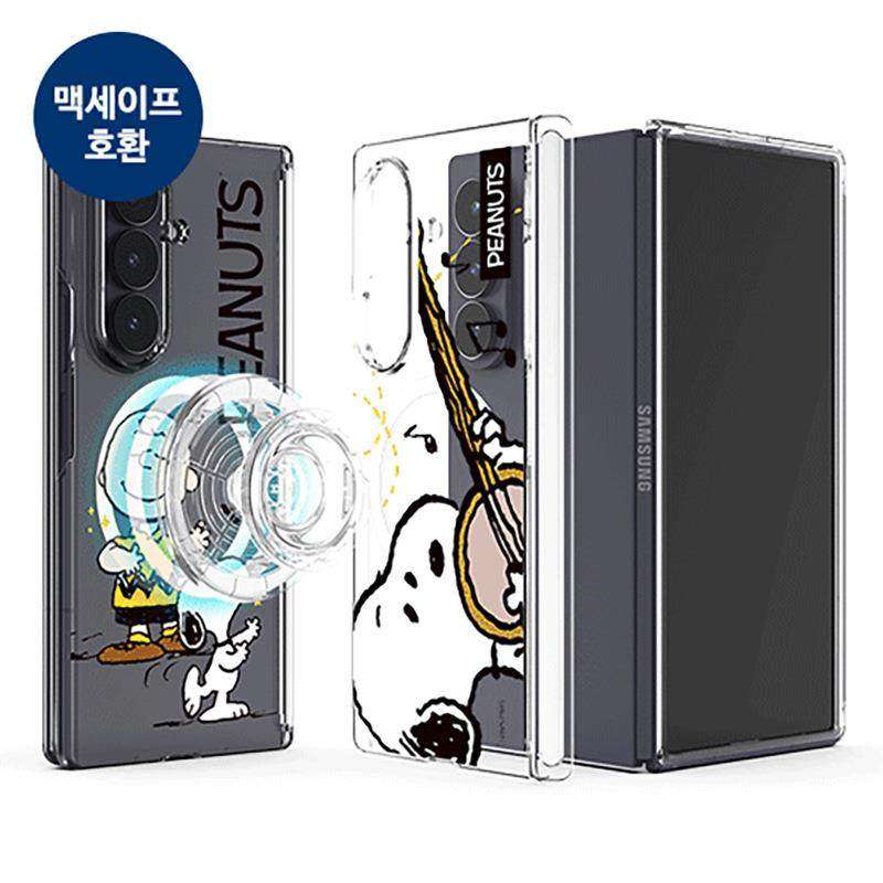 韩国snoopy三星fold7手机壳透明硬壳磁吸w26保护套超薄全包铰链