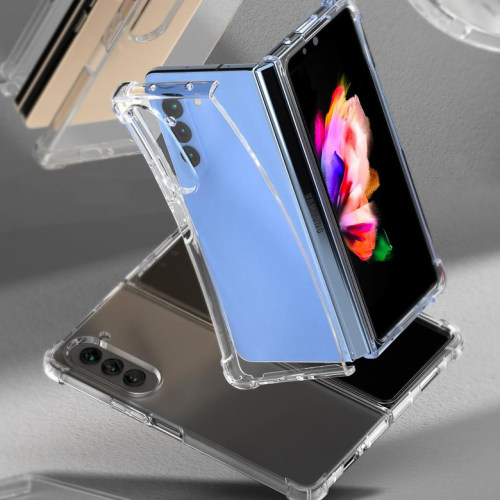 韩国适用三星Z Fold6手机壳折叠屏zfold6轻薄硬壳w25保护壳简约商务纯色高透明超薄PC手感好 散热轻薄