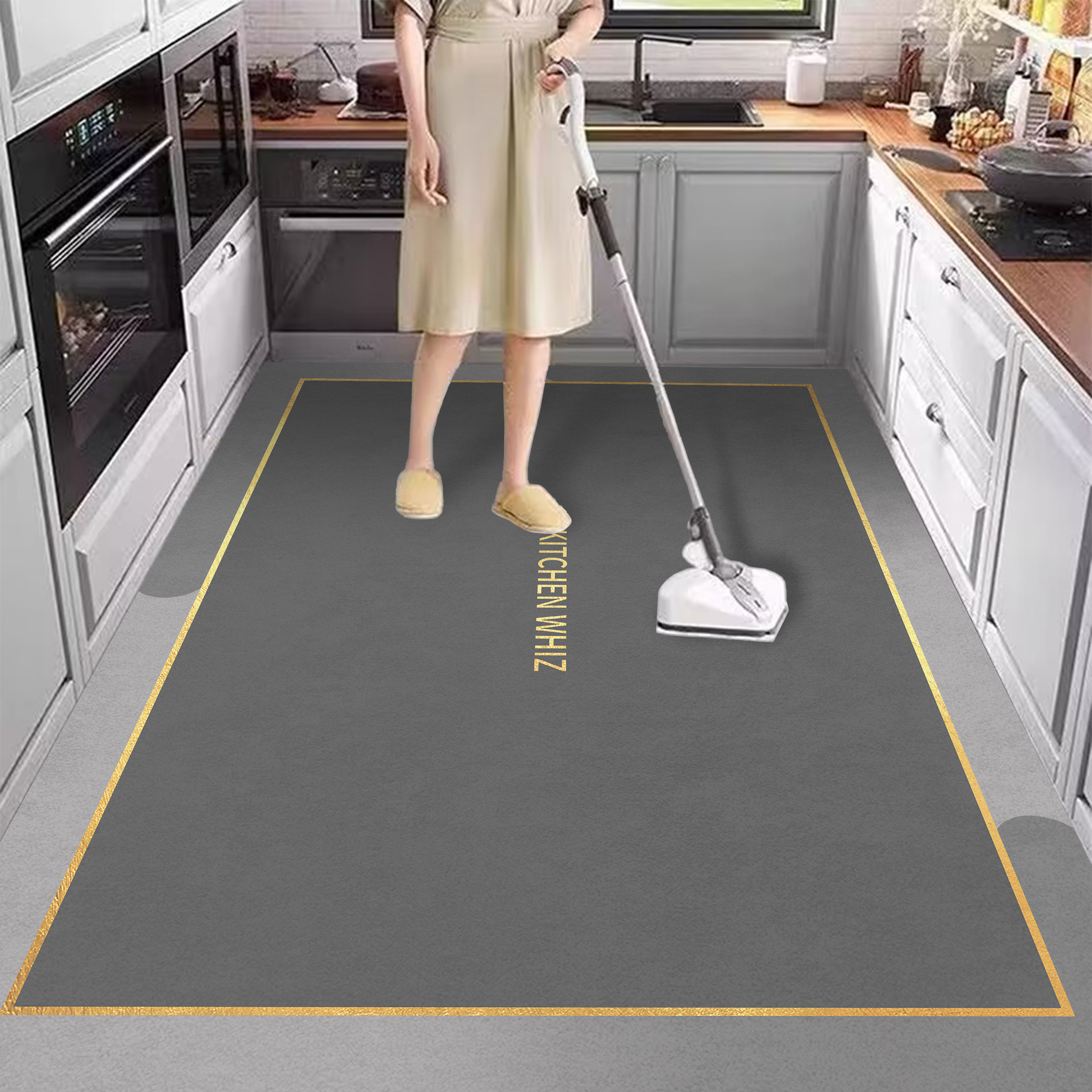 加厚款硅藻泥厨房地垫吸水防滑