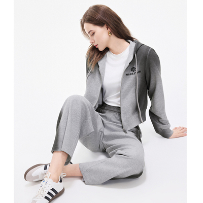 她图专柜同款渐变时尚连帽卫衣外套女士2026春装新款休闲洋气上衣