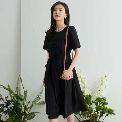 连衣裙女2024夏季新款A字裙