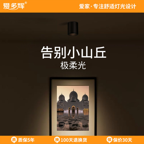 爱多辉极柔光明装射灯深防眩光