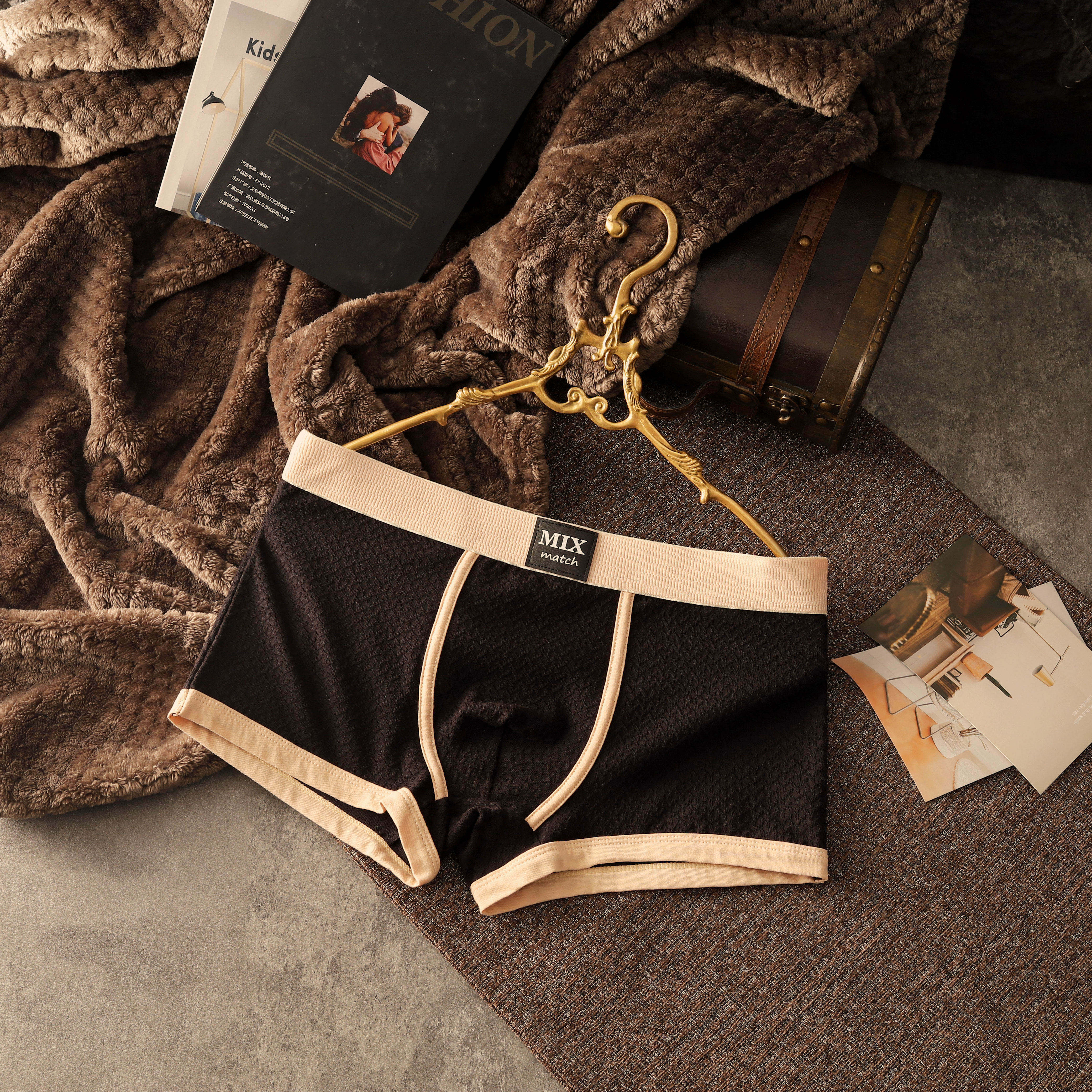 新款纯棉男士内裤舒适透气简约时尚男款男式青少年中腰短裤裤衩,女士内衣/男士内衣/家居服,男平角内裤,淘宝优惠券,粉丝福利购,淘宝优惠卷