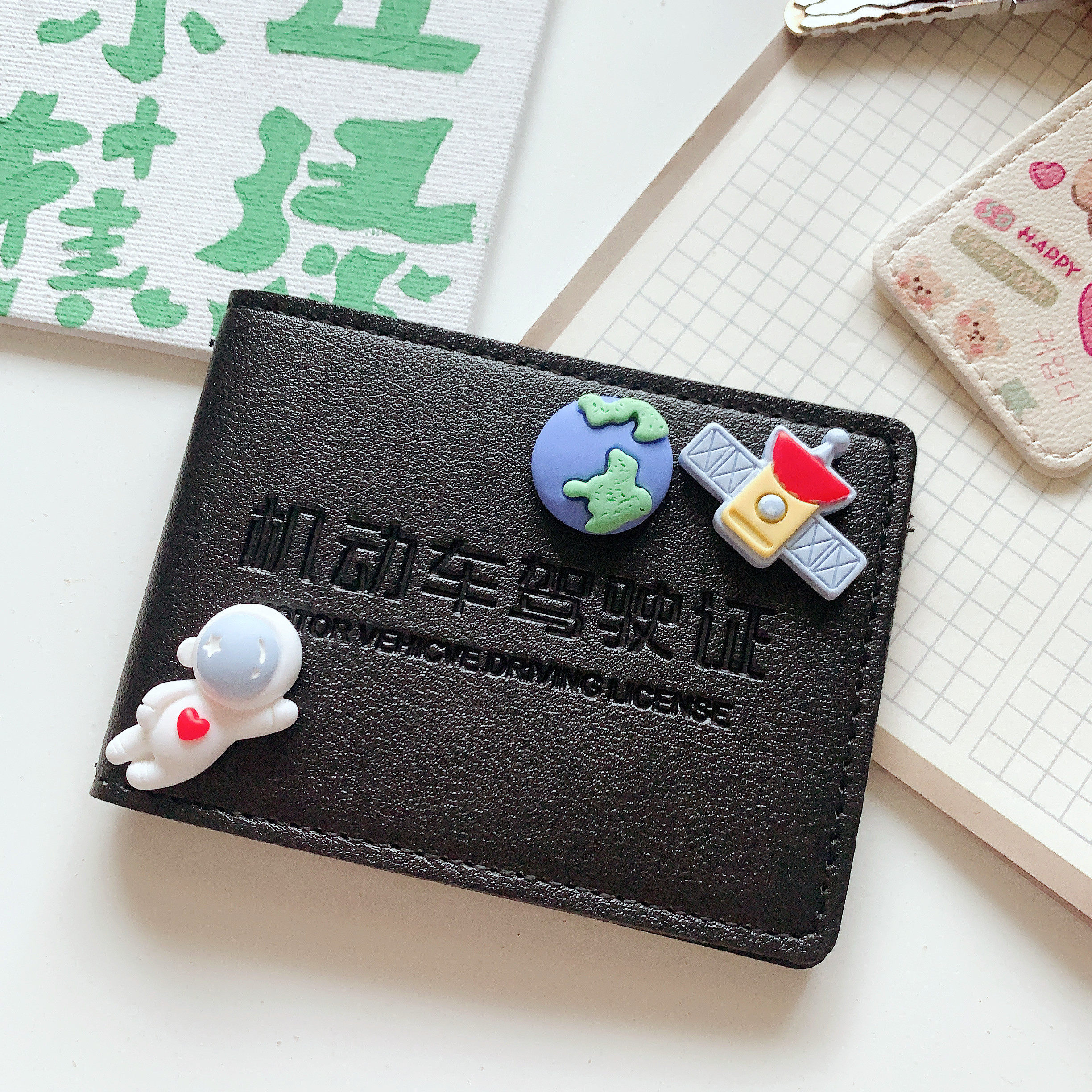 驾驶证皮套女生保护套立体网红驾照本个性创意机动车驾驶证套趣味