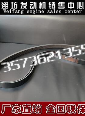 潍柴RA428锐动力WP12柴油发动机612630061045皮带6PK1410多楔带