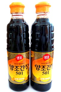 韩国原装进口酱油 6个月发酵熟成膳府酱油500ml泉牌酿造酱油 501