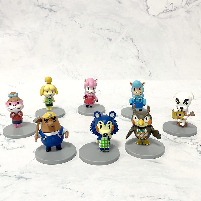 8款动物森友会手办 动物之森静江KK蛋糕摆件玩偶公仔游戏手办动漫