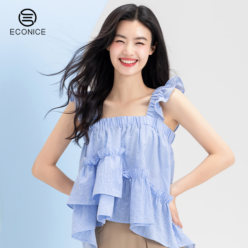 美背吊带宽松减龄设计感女背心
