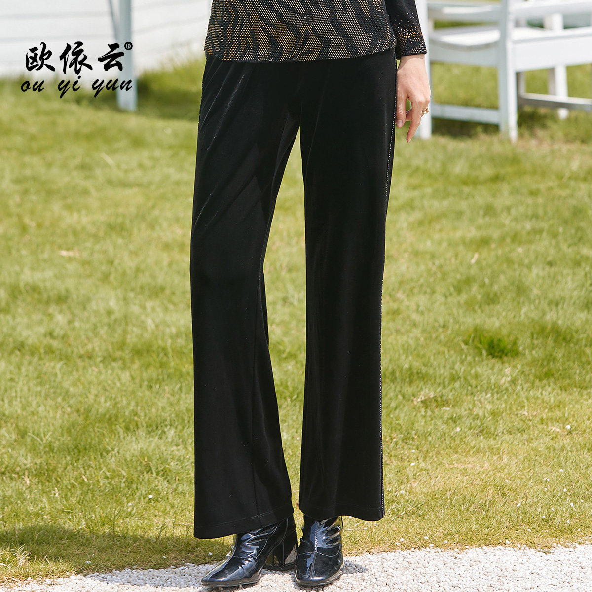 中年妈妈洋气长裤子春装2026新款图片