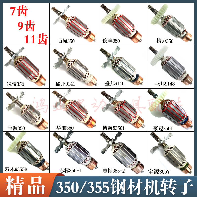 适配华丽/博海钢材机切割机转子