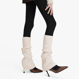 lulu同款 小腿套 羊毛混纺针织袜套秋冬加厚保暖堆堆袜y2k配瑜伽裤