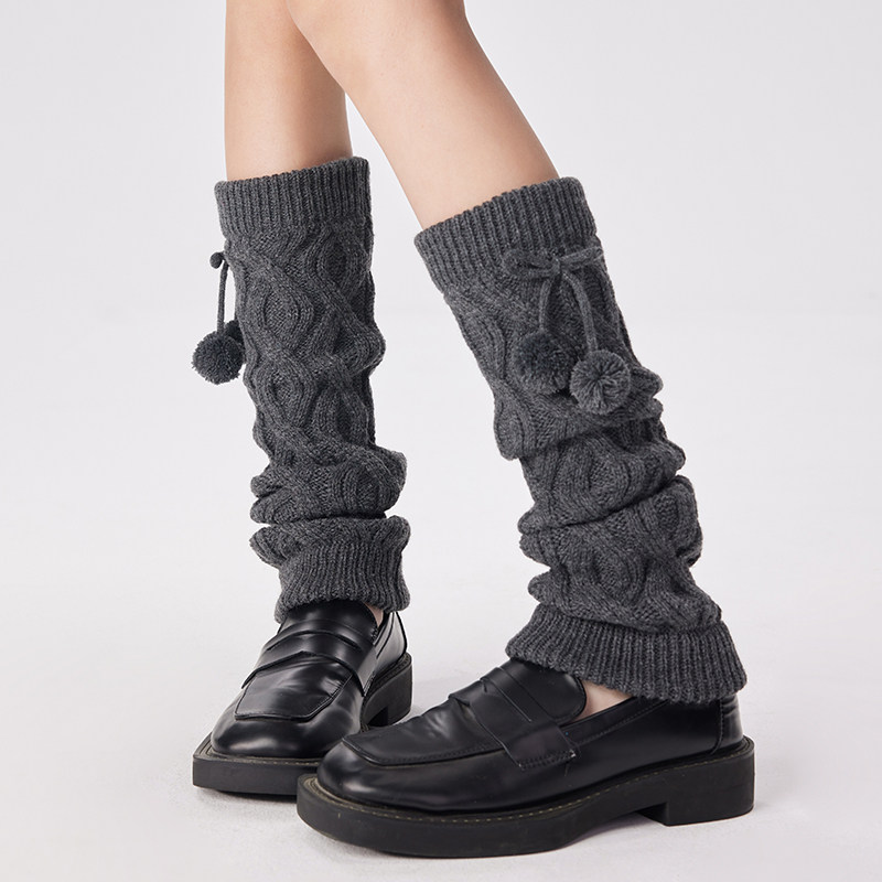 美拉德麻花纹袜套女秋冬加厚保暖外穿小腿堆堆袜可爱球球针织腿套,女士内衣/男士内衣/家居服,长筒袜,淘宝优惠券,粉丝福利购,淘宝优惠卷