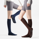 五指瑜伽袜女秋冬毛圈底运动长筒袜专业防滑普拉提跑步健身小腿袜