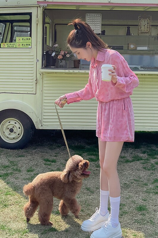 现货现货2026春L99时尚防晒套装豹纹两件套P115-K168,女装套装/套裙,浙宝296
