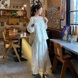 新款已出货Y1112风绣花两件套裙P155K228，女装套装/套裙，浙宝296