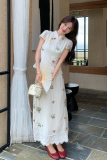 2026夏新款现货Y1206新中式提花套装P175K288，女装连衣裙，浙宝296