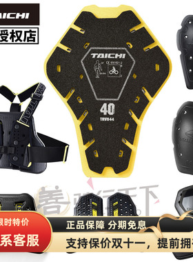 TAICHI摩托车骑行服护胸板背带式护背板背甲骑行裤护跨CE2级护具