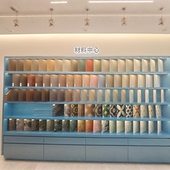 瓷砖展示架样块色板橱柜门板展架石材小样品亚克力卡槽斜放展示架