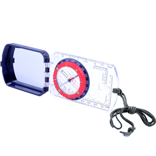 JIAGE户外多功能便携定向越野指北针指南针地图尺绘图体育测角度