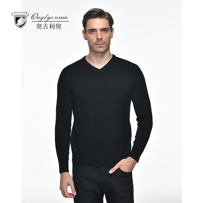 奥古秋冬新品中青年套头打底衫