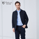 年春秋新款 奥古利奥 翻领风衣男士 商务休闲中年系扣上衣外套