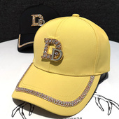 潮百搭亮闪闪鸭舌帽ins潮牌网红帽子 2025新款 水钻女帽春夏季 时尚